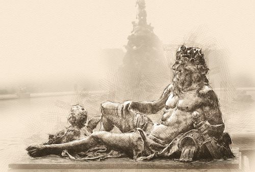 Bronzos Skulptūra, Neptūnas, Fontanas, Kelionė