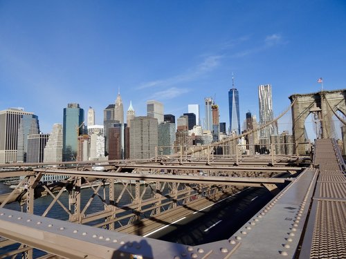 Bruklino Tiltas,  Niujorkas,  Jav,  Tiltas,  Miesto,  Manhattan,  Istorinis,  Upė,  Architektūra,  Brooklyn,  Pakaba,  Miestas
