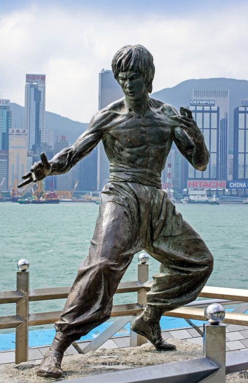 Bruce Lee, Honkongas, Kong Kong Victoria Harbor, Kinai, Smūgis, Statula, Figūra