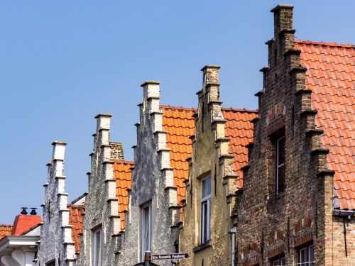 Bruges, Belgija, Stogai, Bokštai, Istoriškai, Architektūra, Romantiškas, Senamiestis, Namai