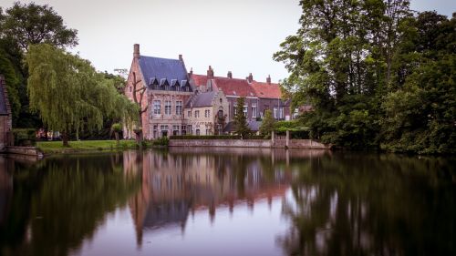 Bruges, Belgija, Romantiškas, Istoriškai, Lankytinos Vietos, Veidrodis, Kanalas