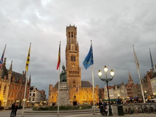 Bruges, Brugges, Belgija, Europa, Architektūra, Miestas, Senas, Viduramžių, Europietis, Pastatas, Turizmas, Orientyras, Kelionė, Miestas, Lauke, Belgian, Bokštas, Kraštovaizdis