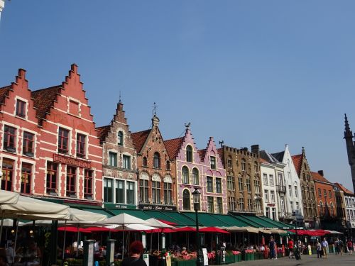 Bruges, Belgija, Fasadas, Pastatas, Senamiestis
