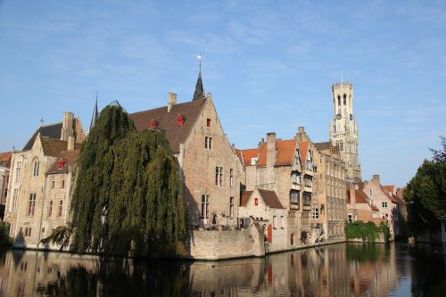 Bruges, Belgija, Romantiškas, Kanalas, Lankytinos Vietos, Kanalai, Senamiestis