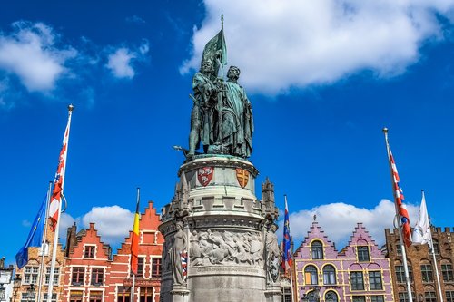 Brugge,  Markt,  Kvadratinių,  Skulptūra,  Architektūra,  Statula,  Paminklas,  Miestas,  Žymus Objektas,  Istorinis,  Belgija