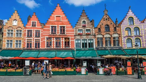 Brugge,  Markt,  Kvadratinių,  Pastatai,  Architektūra,  Spalvinga,  Miestas,  Belgija