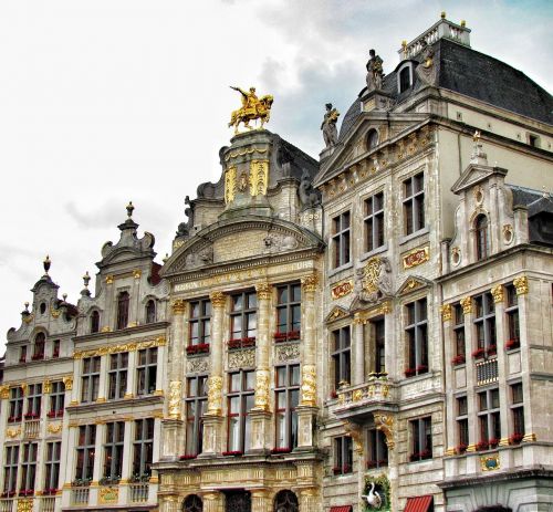 Briuselis, Belgija, Didžioji Vieta, Pastatai, Turistų Atrakcijos, Europa, Architektūra, Orientyras, Pastatas