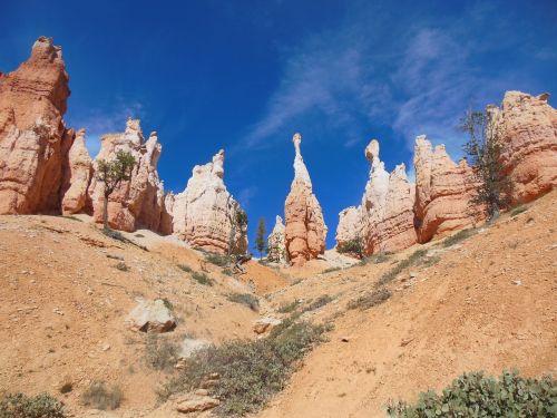Bryce Kanjonas, Nacionalinis Parkas, Usa, Jungtinės Valstijos, Gamta, Smiltainio Formacijos, Geologinės Formacijos, Kraštovaizdis