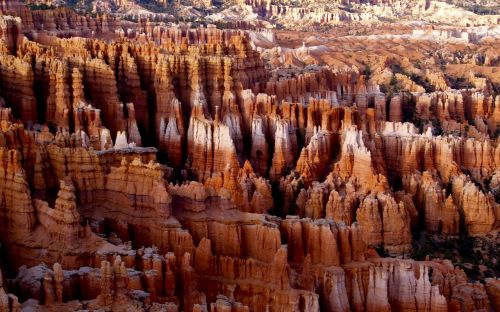 Bryce Kanjonas, Raudona, Akmenys, Utah, Usa, Kraštovaizdis, Turistų Atrakcijos, Gamta, Pinnacles