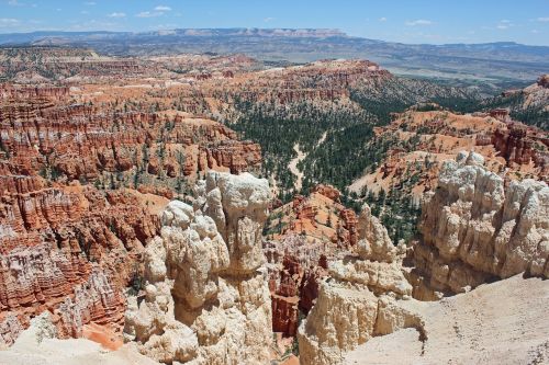 Bryce Nacionalinis Parkas, Peizažas, Kraštovaizdis, Bryce, Gamta, Amerikietis, Kanjonas, Ampitheatras, Geologija, Lauke, Vaizdas, Raudona