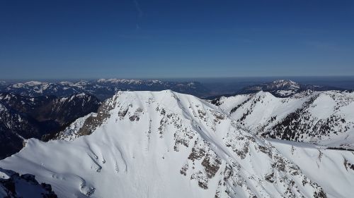Schiesser, Tannheimer Kalnai, Alpinizmas, Žiema, Kalnai, Tyrol, Allgäu, Austria, Tannheim, Aukščiausiojo Lygio Susitikimas, Alpių, Sniegas, Slidinėjimas Atokioje Pakrantėje
