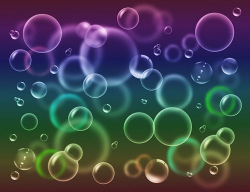 Burbulas, Burbuliukai, Fonas, Apvalus, Sferinis, Burbuliukai, Iš Arti, Fonas