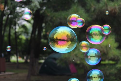 Burbulas, Atspindys, Vaivorykštė