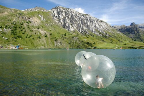 Burbuliukai, Ežeras, Vaikų Žaidimai, Alpės, Kalnas, Žaisti