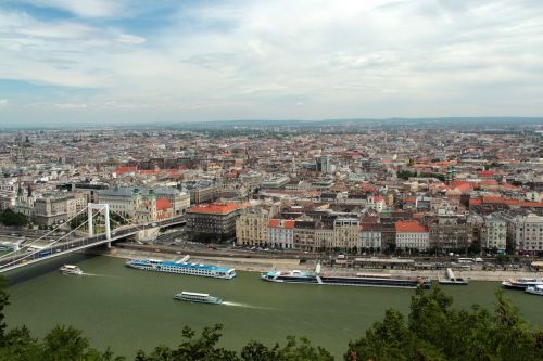 Budapest, Miestas, Upė, Vengrija, Danube, Miesto Vaizdas, Debesys