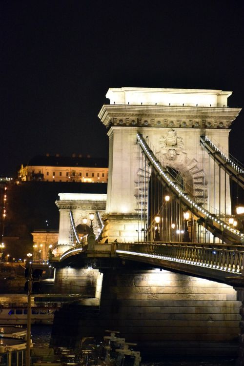 Budapest, Grandinės Tiltas, Vengrija, Architektūra, Tiltas, Miestas, Danube, Kapitalas