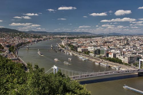 Budapest, Vengrija, Peržiūros, Centras, Tiltas