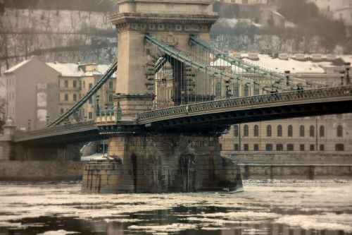 Budapest, Grandinės Tiltas, Vengrija