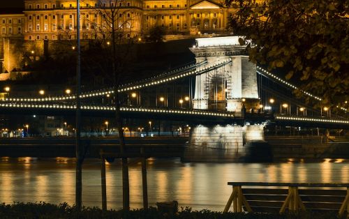 Budapest, Vengrija, Kapitalas, Miestas, Dangus, Miesto Panorama, Vaizdas, Kraštovaizdis, Tiltas, Saulėlydis