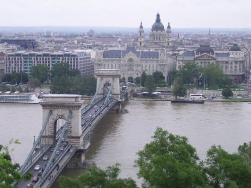 Budapest, Tiltas, Danube, Miestas, Istorinis, Kapitalas, Vengrija, Upė, Paminklai, Senas