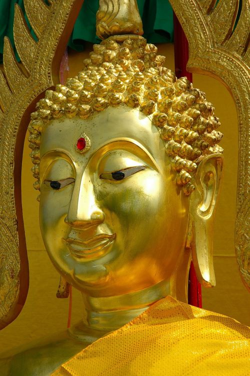 Buda, Auksas, Portretas, Tailandas
