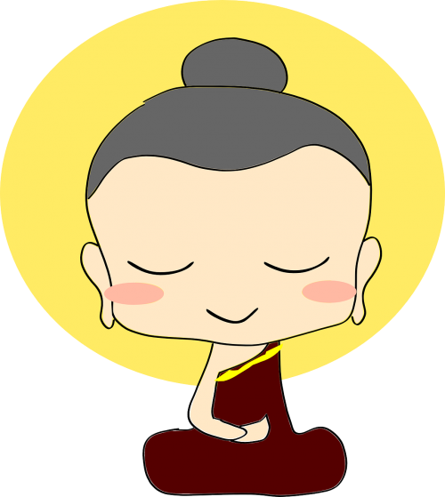 Buda, Budizmas, Budistinis, Dalai Lama, Religija, Tibetas, Medituoti, Meditacija, Nemokama Vektorinė Grafika