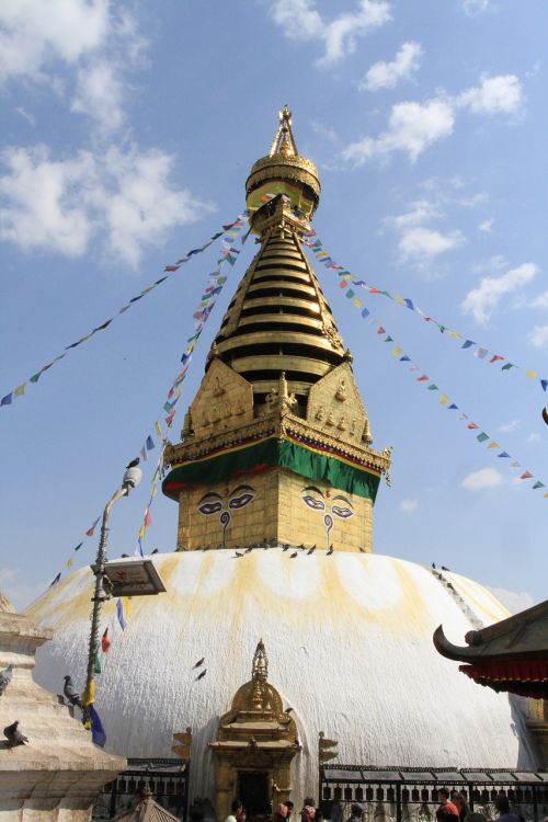 Buda, Stupa, Nepalas, Swayambhu, Katmandu, Taika, Budizmas