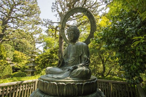 Buda, Aukso Vartų Parkas, Asian, Francisco, San, Kalifornija, Japoniškas Sodas, Budizmas, Zen