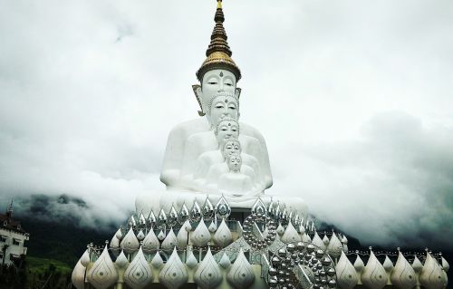 Buda, Khao Kho, Tailandas, Rūkas, Dangus, พระ