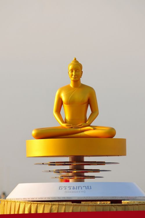 Buda, Budizmas, Auksas, Wat, Phra Dhammakaya, Šventykla, Dhammakaya Pagoda, Tailandas