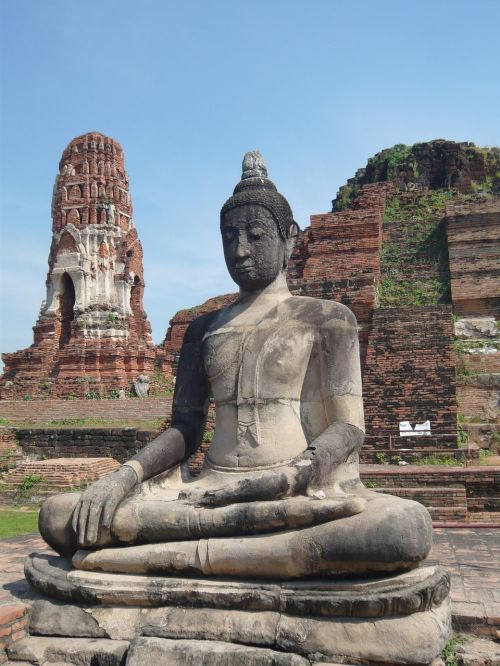 Buda, Budizmas, Meditacija, Akmens Statula, Tailandas