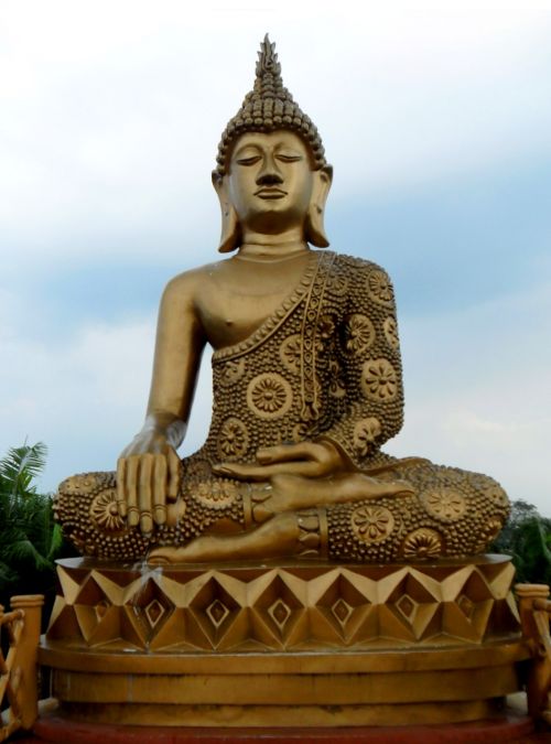 Buda,  Statula,  Dangus,  Auksas,  Buda Danguje