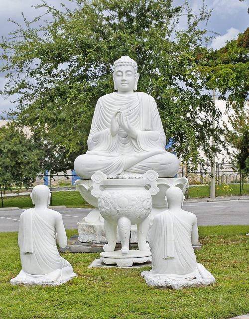 Budos Statula, Budistų Vienuoliai, Chua Phat Phap Šventykla, Sankt Peterburgas, Usa