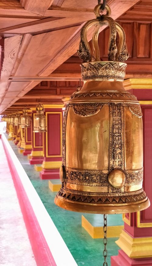 Budistinis, Ornate, Varpai, Šventykla, Buda, Tailandas