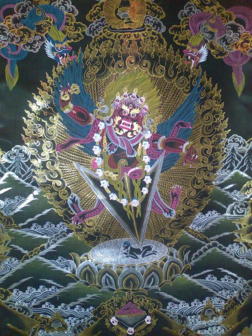 Budizmo Dievybė, Tibetas, Meditacijos Dievybė, Dievas, Budizmas, Religinis Atstovavimas, Menas, Guru Dragfuras, Meditacija, Yidam, Thangka, Vajrayana, Tantrizmas, Dvasinis, Fjeras, Sienos Kabinimas