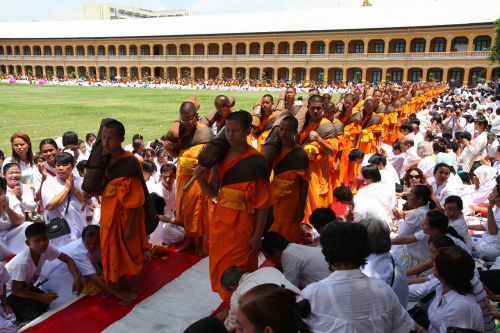 Budistų Vienuoliai, Vienuoliai, Medituoti, Tradicijos, Savanoris, Tailandas, Wat, Phra Dhammakaya, Šventykla, Dhammakaya Pagoda, Daugiau Nei, Milijonai, Budhas, Auksas, Budizmas