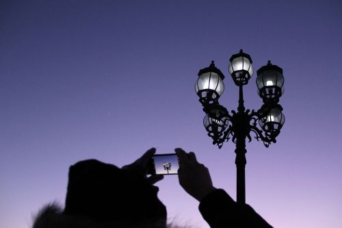 Buerjin, Gatvės Lempa, Naktinis Vaizdas