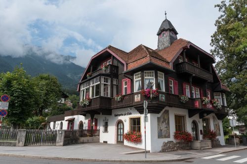 Tyrol, Pastatas, Namai, Balkonas, Mediena, Architektūra
