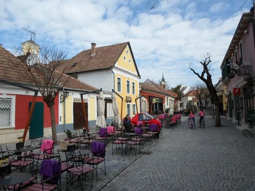 Pastatas, Namas, Gatvė, Szentendre