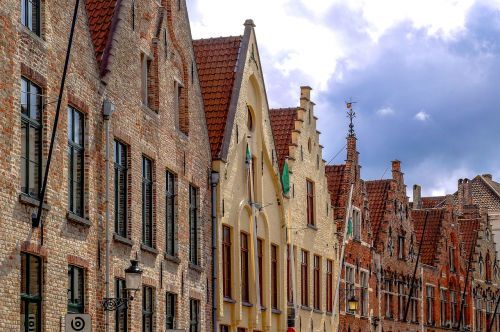 Pastatas, Fasadas, Plyta, Architektūra, Viduramžių, Miestas, Bruges, Brugge, Belgija, Flanders, Europa