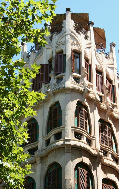 Pastatas, Architektūra, Art Nouveau, Ispanija, Paminklas, Fasadai, Ritmas, Pastatai