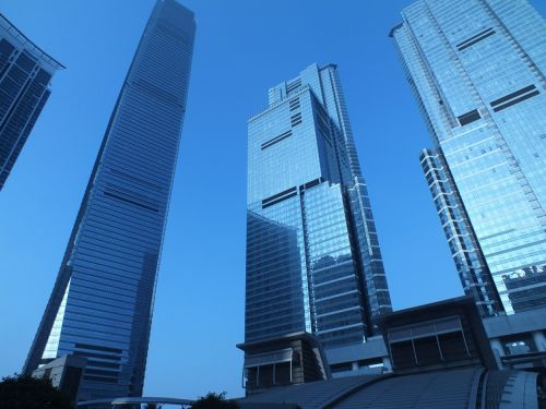 Pastatas, Šiuolaikiška, Architektūra, Rytas, Honkongas