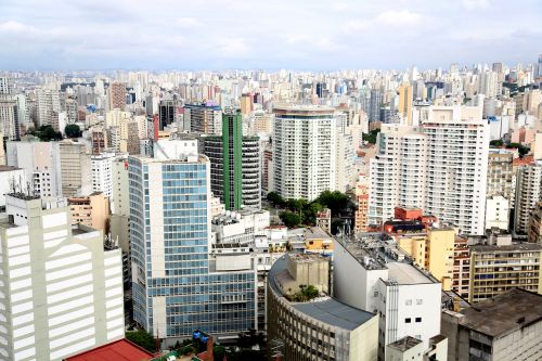 Pastatai, Miesto, Aerofotografija, Architektūra, Centro São Paulo, Turistinis Taškas, Vista, Brazilija, San Paulas