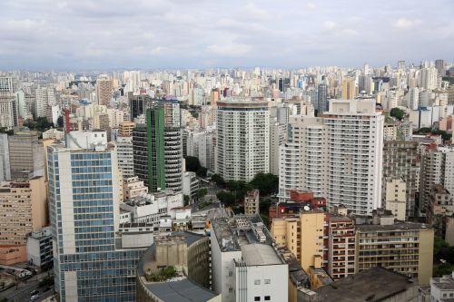 San Paulas, Pastatai, Miesto, Aerofotografija, Architektūra, Centro São Paulo, Turistinis Taškas, Vista, Brazilija