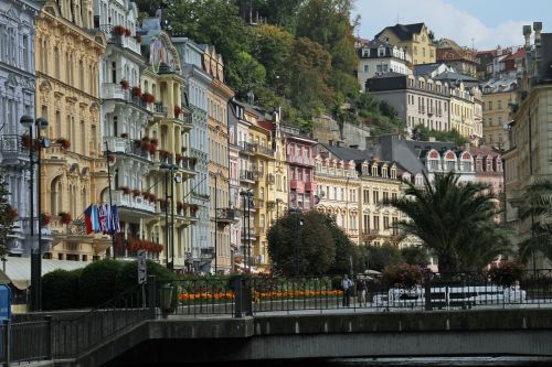 Pastatai, Europa, Čekų, Karlovy Variuosi, Miestas