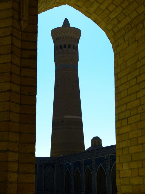Bukhara, Mečetė, Minaretas, Kalono Minaretas, Kalono Mečetė Islamas, Kupolas, Pastatas, Architektūra, Maldos Namai, Mozaika, Uzbekistanas