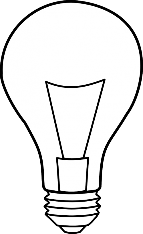 Lemputė, Idėja, Šviesa, Elektros Lemputė, Energija, Elektra, Lemputė, Nemokama Vektorinė Grafika