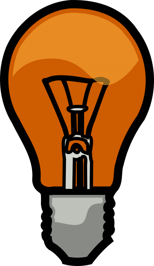 Lemputė, Elektrinis, Šviesa, Kaitrinė Lempa, Energija, Lempa, Elektra, Nemokama Vektorinė Grafika