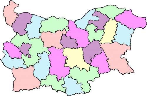 Bulgarija, Sienos, Europa, Žemėlapis, Nemokama Vektorinė Grafika