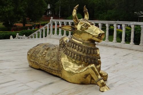 Bulius, Brasswork, Nandi, Dangaus Vežėjas, Šventykla, Indija